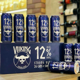 Bia đức Viiking Strong 12% - thùng 24 lon 500ml