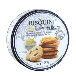 Bánh Quy Bơ Bisquini Đan Mạch - Hộp Tròn (150g)