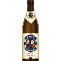Bia thầy tu Apostel weissbier hell - bia Đức lúa mì ( bia đục ) Chai 500ml