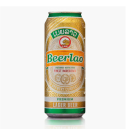 Bia Lào Vàng Lager 5% - lon 500ml