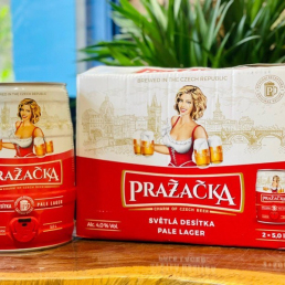 Bia Tiệp Prazacka Pale Lager 4% - Bom 5 Lít