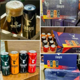 Thùng bia Stangen 24 lon 500ml - Mix 4 màu nhập khẩu Đức
