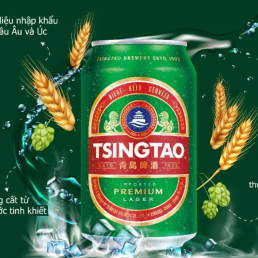Bia Tsingtao Lon 330ml Lager - Bia Trung Quốc