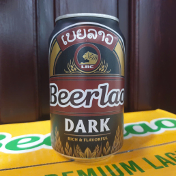 Bia Lào Dark Lon 330ml - Thùng 24 lon Đen 5%
