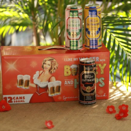 Hộp quà bia Đức Oettinger - 12 Lon 500ml