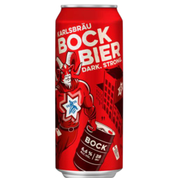 Bia Đức Karlsbrau Starkes Bock 6.6% - Thùng 24 Lon 500ml ( Bia Đen )
