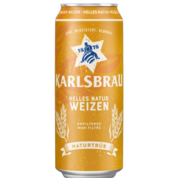 KARLSBRAU WEIZEN 5.2% - bia đức lúa mì lon 500ml ( bia đục )