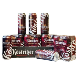 Bia Đức Kostritzer Schwarzbier 4,8% - thùng 24 lon 500ml
