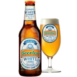 Bia Lào White Lager - Chai 330ml