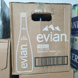 Evian 750ml - Chai thủy tinh